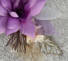 Load image into Gallery viewer, Everlasting flowers cake topper x 2 – Mauve, purple &amp; neutral
