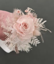 Load image into Gallery viewer, Blush flowers mini corsage &amp; buttonhole - wedding flower girl / boy
