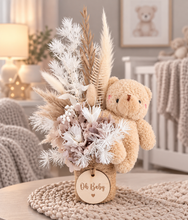 Load image into Gallery viewer, Gorgeous everlasting flowers boho OH BABY mini flowers with bear

