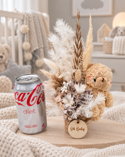 Load image into Gallery viewer, Gorgeous everlasting flowers boho OH BABY mini flowers with bear
