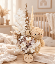 Load image into Gallery viewer, Gorgeous everlasting flowers boho OH BABY mini flowers with bear
