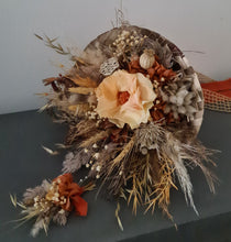 Load image into Gallery viewer, Unique preserved flowers bridal bouquet &amp; buttonhole – Rustic Elopement Set

