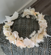 Load image into Gallery viewer, Boho everlasting flowers crown – wedding, maternity photoshoot
