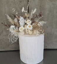 Load image into Gallery viewer, Everlasting flowers Boho style cake topper  – Happy Birthday

