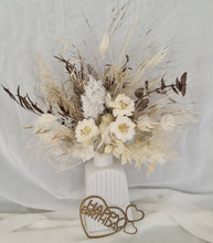 Load image into Gallery viewer, Everlasting flowers Boho style cake topper  – Happy Birthday
