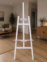 Load image into Gallery viewer, White wash wooden easel - HIRE ONLY
