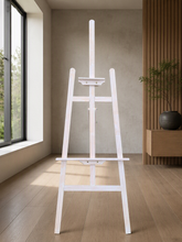 Load image into Gallery viewer, White wash wooden easel - HIRE ONLY
