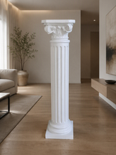 Load image into Gallery viewer, White Roman plinth 1.2m - HIRE ONLY
