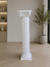 Load image into Gallery viewer, White Roman plinth 1.2m - HIRE ONLY
