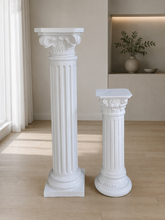 Load image into Gallery viewer, White Roman plinth 1.2m - HIRE ONLY
