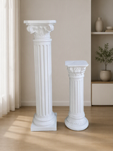 Load image into Gallery viewer, White Roman plinth 1.2m - HIRE ONLY

