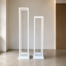 Load image into Gallery viewer, White Wooden Stands - HIRE ONLY
