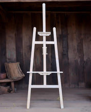 Load image into Gallery viewer, White wash wooden easel - HIRE ONLY
