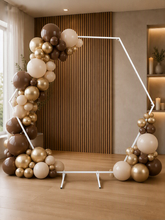 Load image into Gallery viewer, White Metal Hexagonal Backdrop - HIRE ONLY
