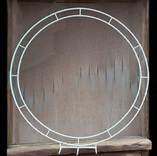 Load image into Gallery viewer, Double Circle Backdrop – White Metal - HIRE ONLY
