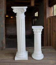 Load image into Gallery viewer, White Roman plinth 1.2m - HIRE ONLY
