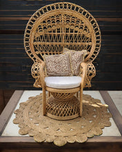 Load image into Gallery viewer, Boho Queen Peacock Chair - HIRE ONLY
