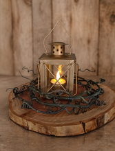 Load image into Gallery viewer, Small Rustic Golden lantern - HIRE ONLY
