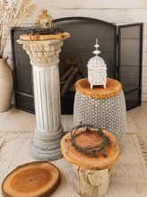Load image into Gallery viewer, Rustic wood rounds  (30cm) - HIRE ONLY
