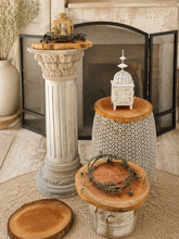Load image into Gallery viewer, Rustic wood rounds  (30cm) - HIRE ONLY
