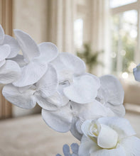 Load image into Gallery viewer, White floor / plinth flowers LARGE – 4 available - HIRE ONLY
