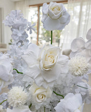 Load image into Gallery viewer, White hanging flowers LARGE - backdrop / arbour - HIRE ONLY
