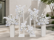 Load image into Gallery viewer, White hanging flowers LARGE - backdrop / arbour - HIRE ONLY
