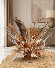 Load image into Gallery viewer, Rustic everlasting flowers in chest - HIRE ONLY
