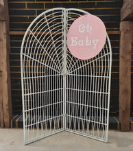 Load image into Gallery viewer, White bamboo backdrop - HIRE ONLY
