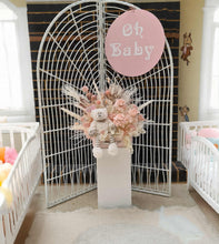 Load image into Gallery viewer, White bamboo backdrop - HIRE ONLY
