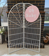Load image into Gallery viewer, White bamboo backdrop - HIRE ONLY
