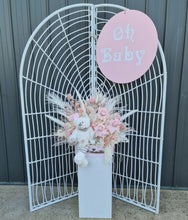 Load image into Gallery viewer, White bamboo backdrop - HIRE ONLY
