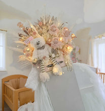 Load image into Gallery viewer, Oh Baby backdrop &amp; everlasting flowers package - HIRE ONLY

