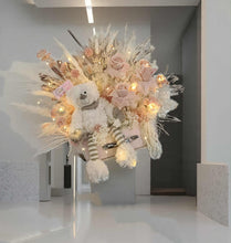 Load image into Gallery viewer, Oh Baby backdrop &amp; everlasting flowers package - HIRE ONLY

