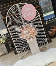Load image into Gallery viewer, Oh Baby backdrop &amp; everlasting flowers package - HIRE ONLY
