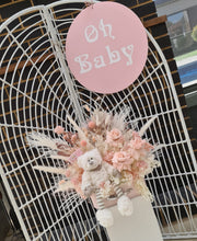 Load image into Gallery viewer, Oh Baby backdrop &amp; everlasting flowers package - HIRE ONLY
