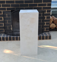 Load image into Gallery viewer, Pearl White textured acrylic plinth cake / flower stand - 90cm tall

