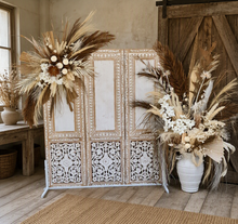 Load image into Gallery viewer, Deluxe Boho Backdrop &amp; Flowers package - Option 2 - HIRE ONLY
