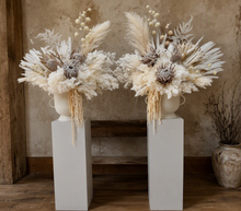 Load image into Gallery viewer, Boho dry &amp; preserved flower urn - HIRE ONLY
