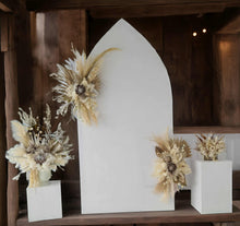 Load image into Gallery viewer, Boho King Protea Everlasting arbour / backdrop flowers Style 2 - HIRE ONLY
