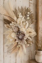 Load image into Gallery viewer, Boho King Protea Everlasting arbour / backdrop flowers Style 2 - HIRE ONLY
