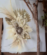 Load image into Gallery viewer, Boho King Protea Everlasting arbour / backdrop flowers Style 2 - HIRE ONLY
