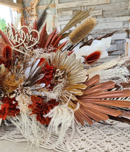 Load image into Gallery viewer, Rustic preserved Bride &amp; Groom Table flowers - HIRE ONLY
