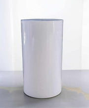Load image into Gallery viewer, White cylinder plinth cake or flower stand - 60cm - HIRE ONLY
