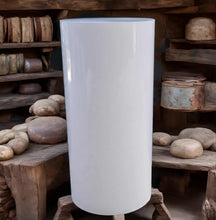 Load image into Gallery viewer, White cylinder plinth cake or flower stand - 75cm - HIRE ONLY
