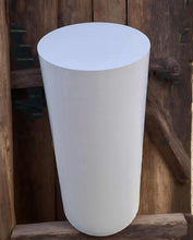 Load image into Gallery viewer, White cylinder plinth cake or flower stand - 90cm - HIRE ONLY
