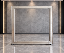 Load image into Gallery viewer, Fancy large silver photo frame / Backdrop ONLY - HIRE ONLY
