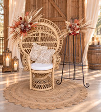 Load image into Gallery viewer, Rustic everlasting arbour / backdrop / easel hanging flowers SMALL - HIRE ONLY
