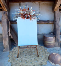 Load image into Gallery viewer, Rustic everlasting arbour / backdrop / easel hanging flowers MEDIUM - HIRE ONLY
