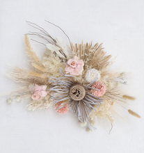 Load image into Gallery viewer, Boho Blush Banksia Everlasting arbour / backdrop or easel flowers - HIRE ONLY
